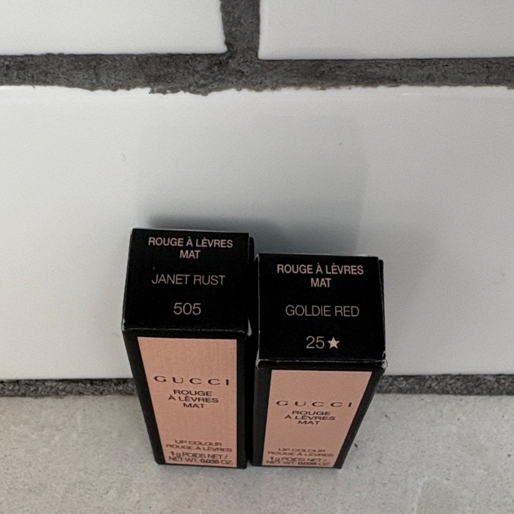Gucci Matte Lip Colour Minis x2 - Picture 2 of 3